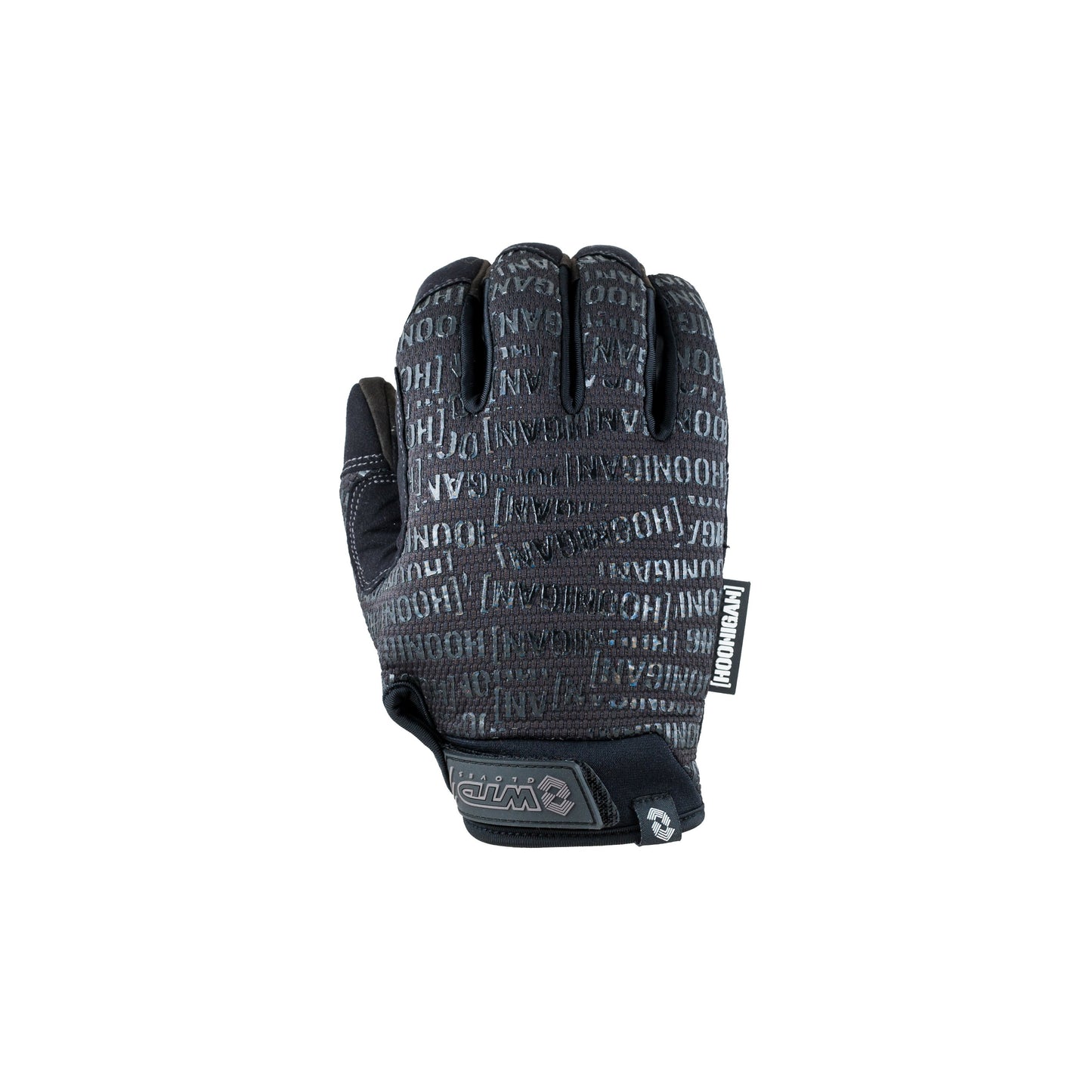 WTD Hoonigan Censor Bar Smartglove with touchscreen technology - Black Midnight mechanics glove